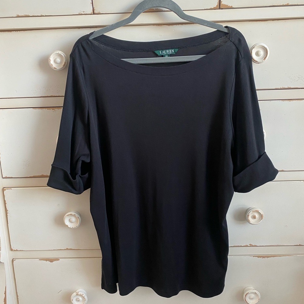 Ralph Lauren Black Short Sleeve Top